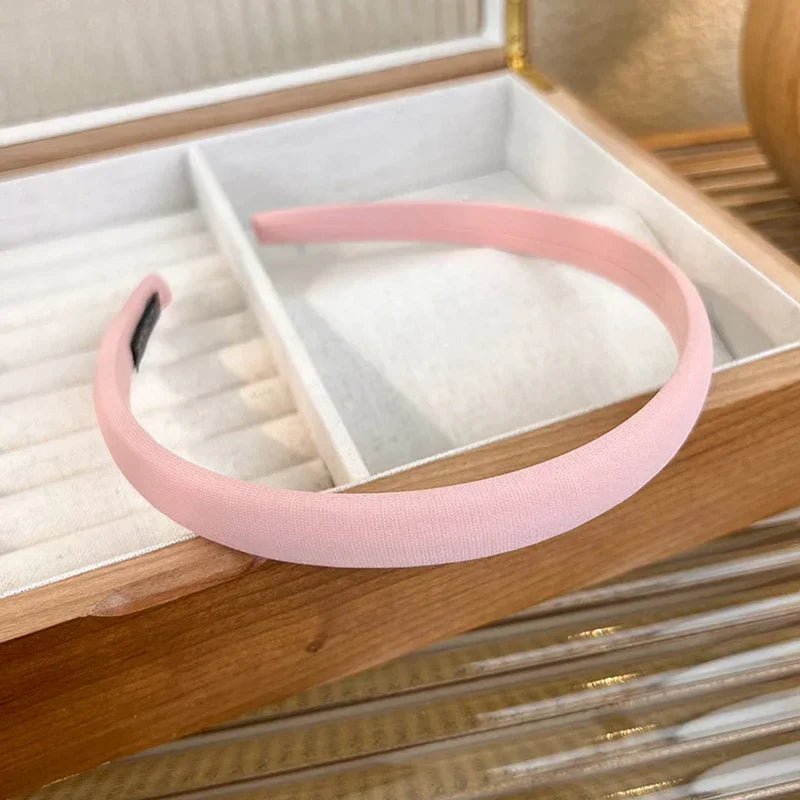 Thin Sponge Hairband 2024 Spring Summer Women's Girls Elegant Head Band Makeup Face Wash Hair Hoop Fashion Hair Accessories - Cozy & Co. Market