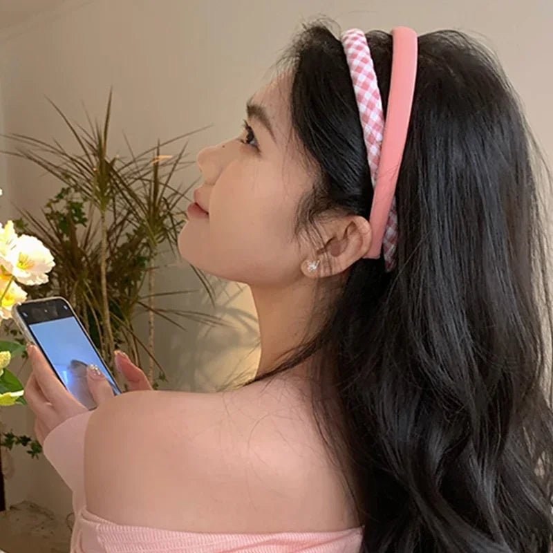 Thin Sponge Hairband 2024 Spring Summer Women's Girls Elegant Head Band Makeup Face Wash Hair Hoop Fashion Hair Accessories - Cozy & Co. Market