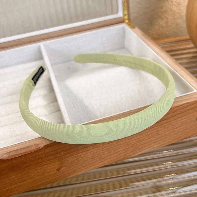 Thin Sponge Hairband 2024 Spring Summer Women's Girls Elegant Head Band Makeup Face Wash Hair Hoop Fashion Hair Accessories - Cozy & Co. Market