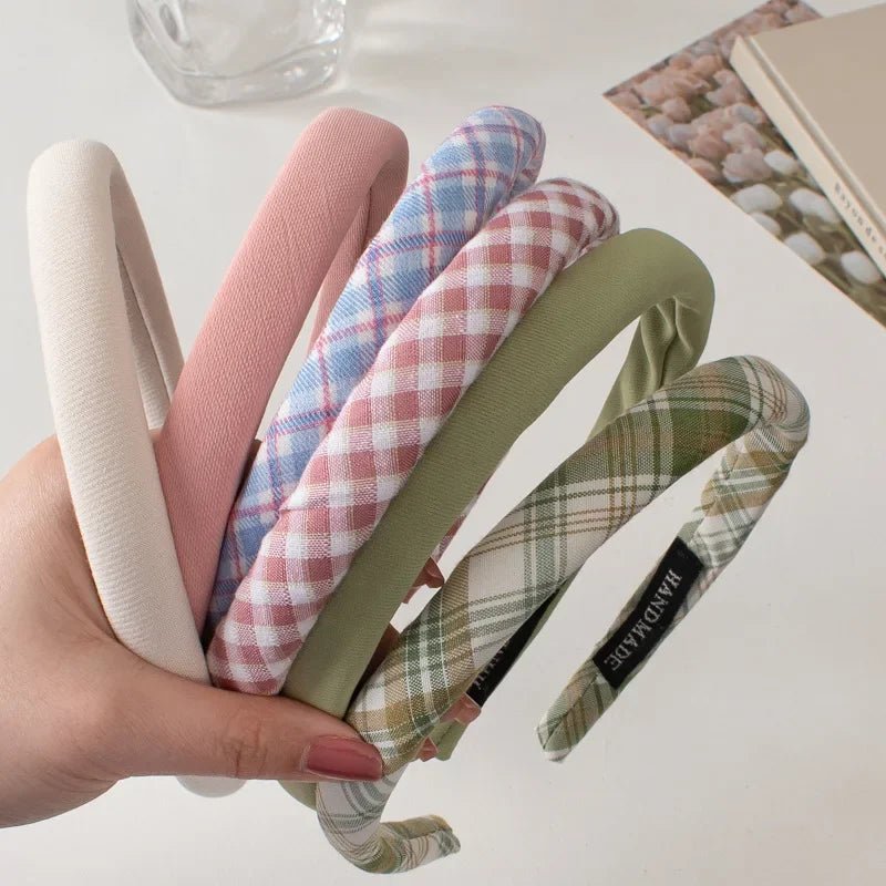 Thin Sponge Hairband 2024 Spring Summer Women's Girls Elegant Head Band Makeup Face Wash Hair Hoop Fashion Hair Accessories - Cozy & Co. Market