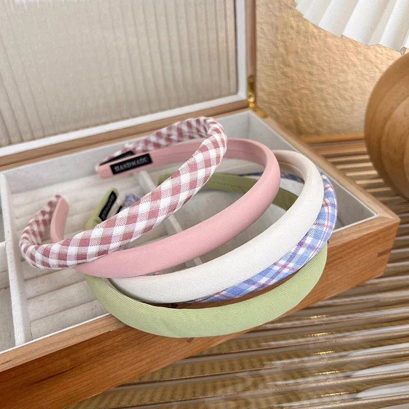 Thin Sponge Hairband 2024 Spring Summer Women's Girls Elegant Head Band Makeup Face Wash Hair Hoop Fashion Hair Accessories - Cozy & Co. Market