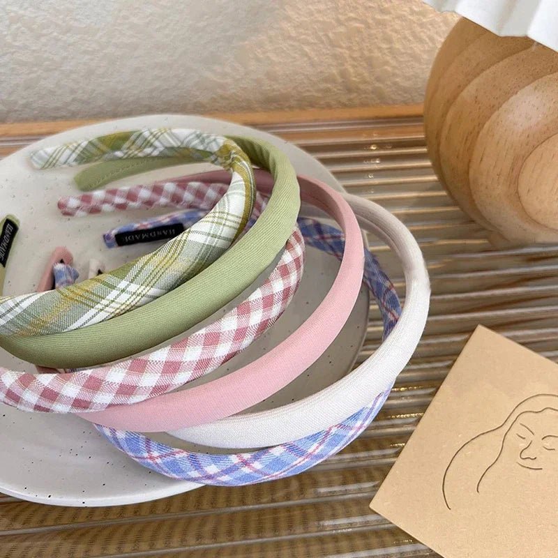 Thin Sponge Hairband 2024 Spring Summer Women's Girls Elegant Head Band Makeup Face Wash Hair Hoop Fashion Hair Accessories - Cozy & Co. Market