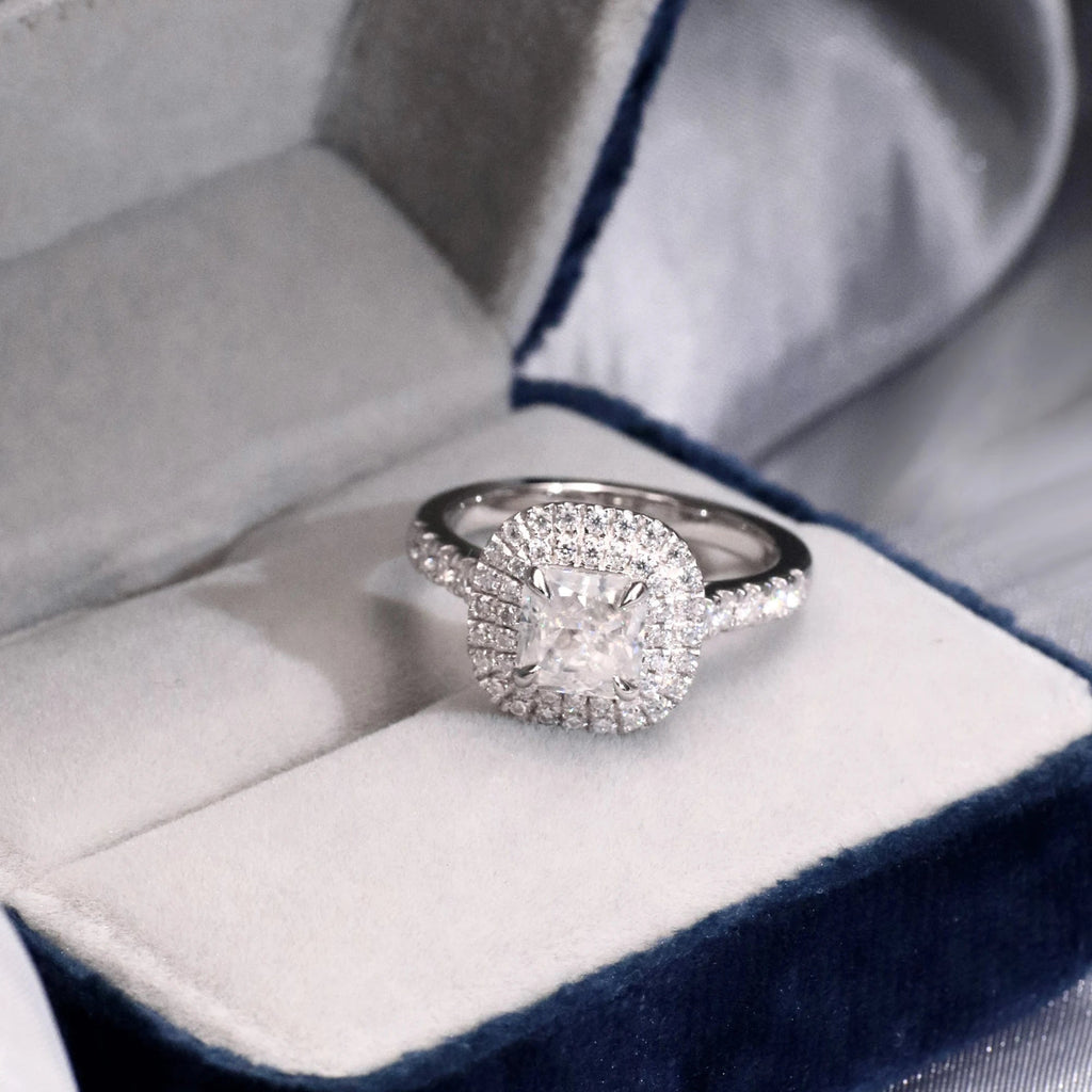 Tianyu Gems Handmade 925 Silver Jewelry Wholesale Radiant Cut Moissanite Diamond 18K Gold Plated Engagement Wedding Women Ring - Cozy & Co. Market