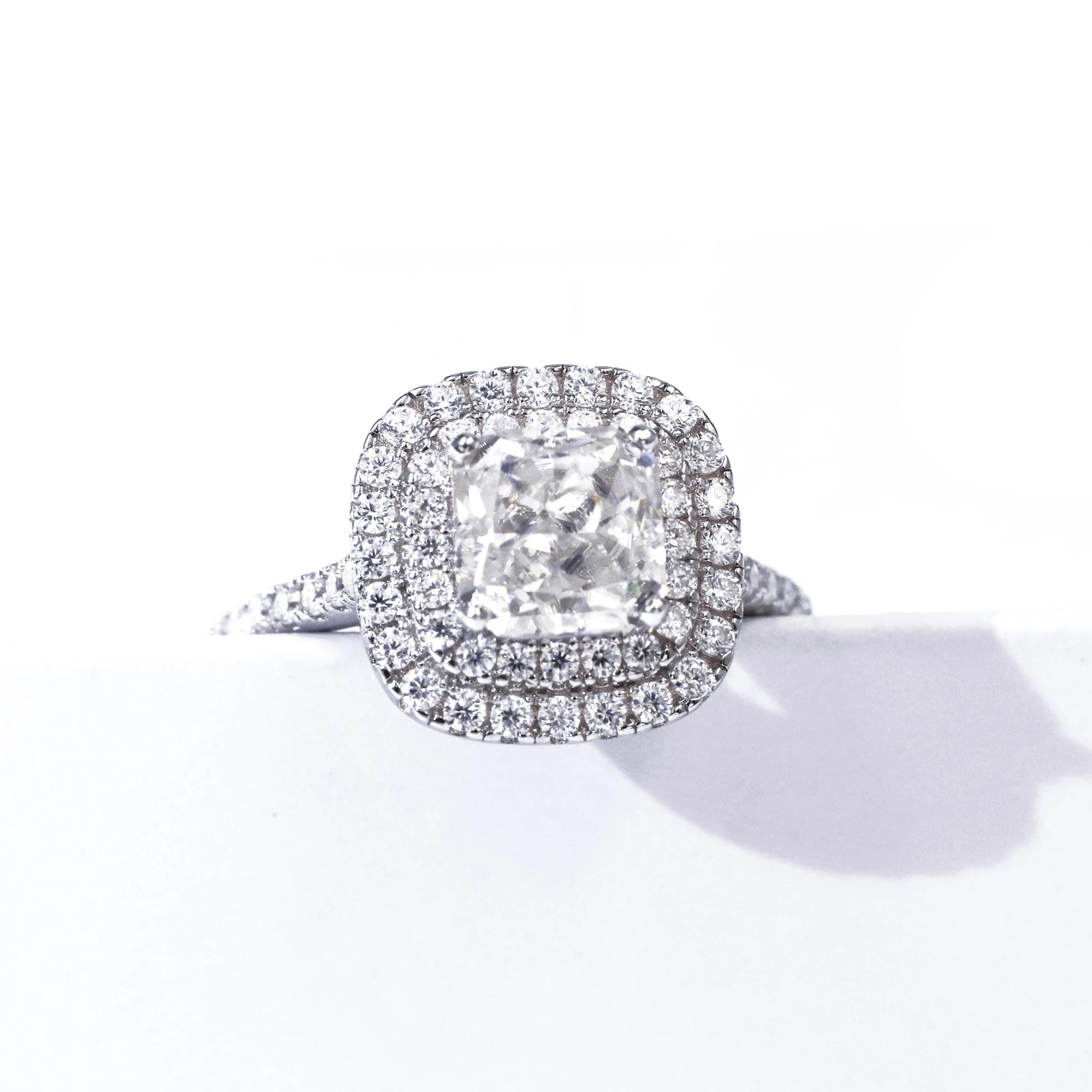 Tianyu Gems Handmade 925 Silver Jewelry Wholesale Radiant Cut Moissanite Diamond 18K Gold Plated Engagement Wedding Women Ring - Cozy & Co. Market