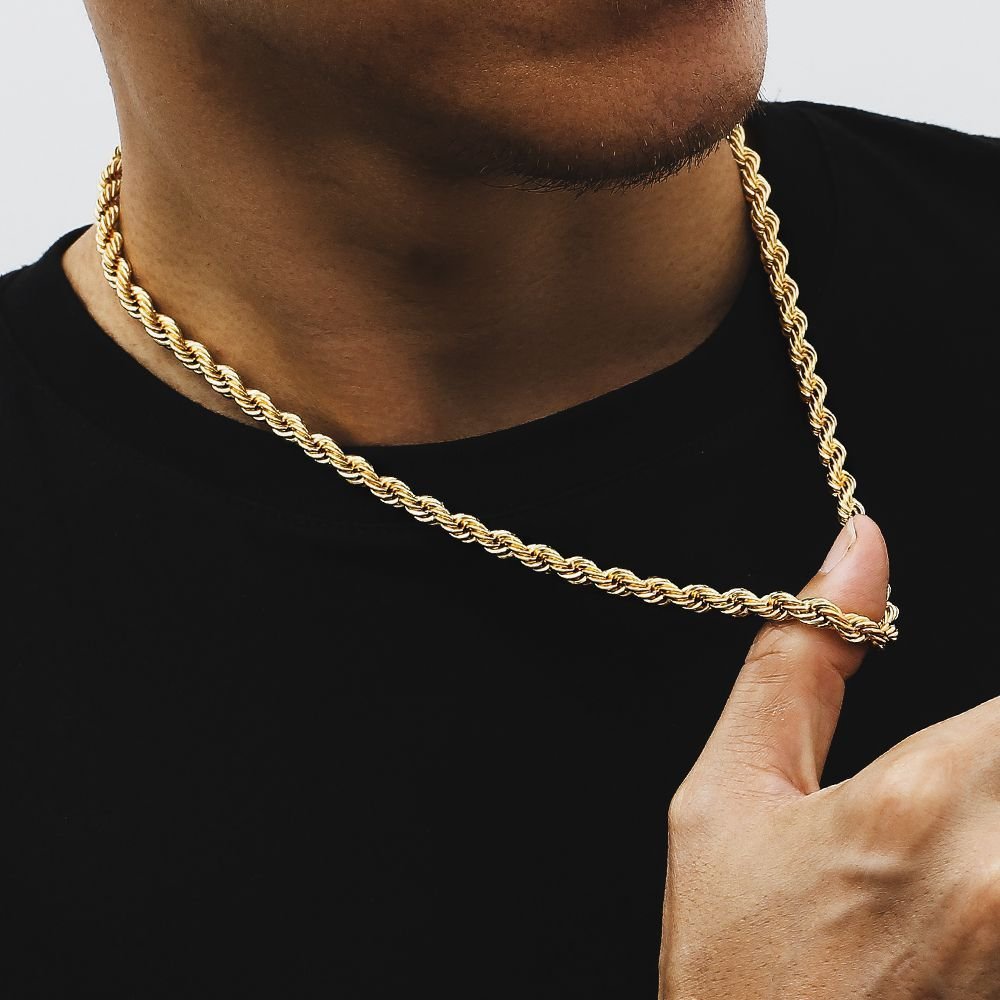 Trendy 18K Gold Plated Stainless Steel Twist Chain Necklace - Cozy & Co. Market