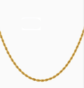 Trendy 18K Gold Plated Stainless Steel Twist Chain Necklace - Cozy & Co. Market