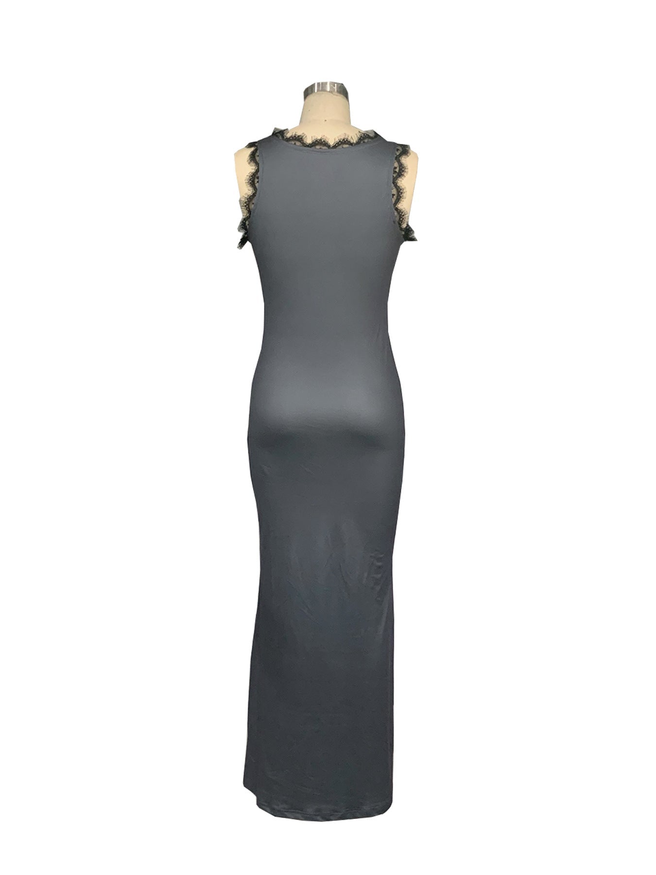 TW616 European and American Sexy Women's Lace-up V-neck Sleeveless dress American Style Street Hot Girl Printed Lace Long Dress with Sling - Cozy & Co. Market