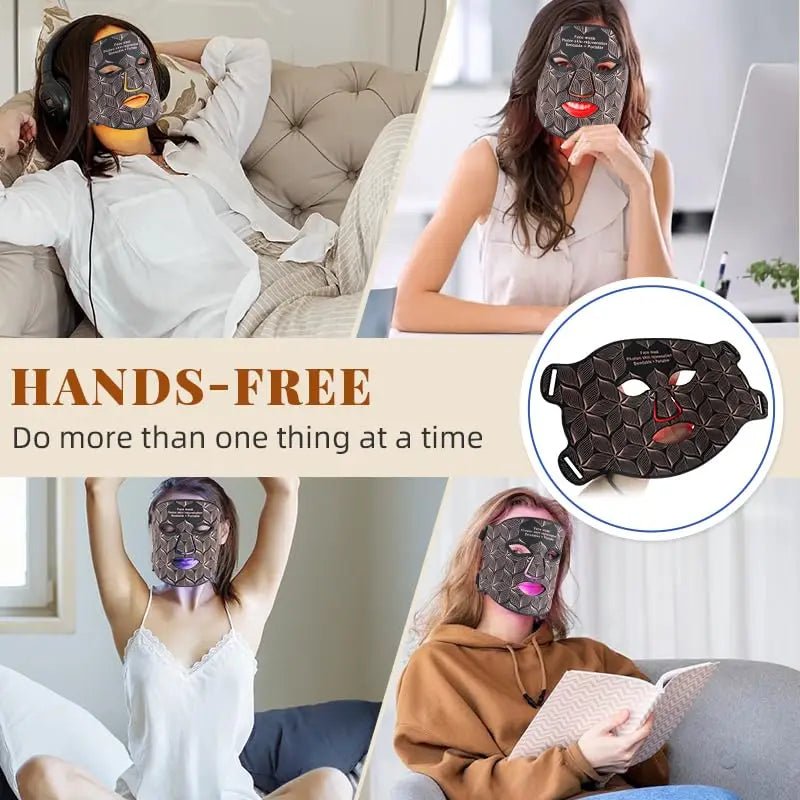 Ubilli Silicone Led Face Mask 8 Colors Red Light Therapy Infrared Flexible Soft Mask Led Therapy Anti Aging Advanced Photon Mask - Cozy & Co. Market