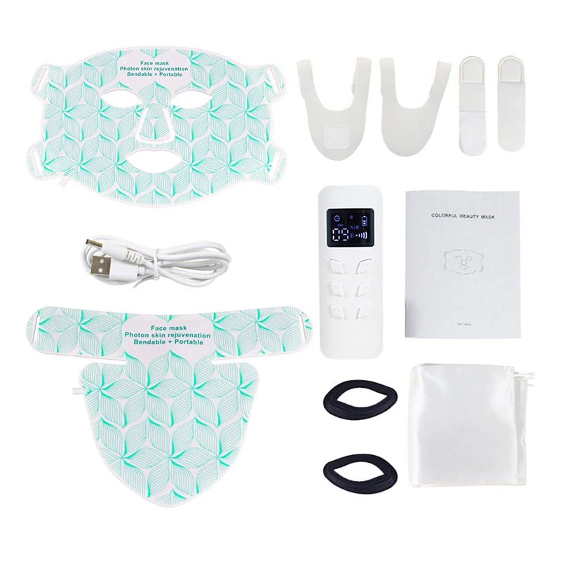 Ubilli Silicone Led Face Mask 8 Colors Red Light Therapy Infrared Flexible Soft Mask Led Therapy Anti Aging Advanced Photon Mask - Cozy & Co. Market