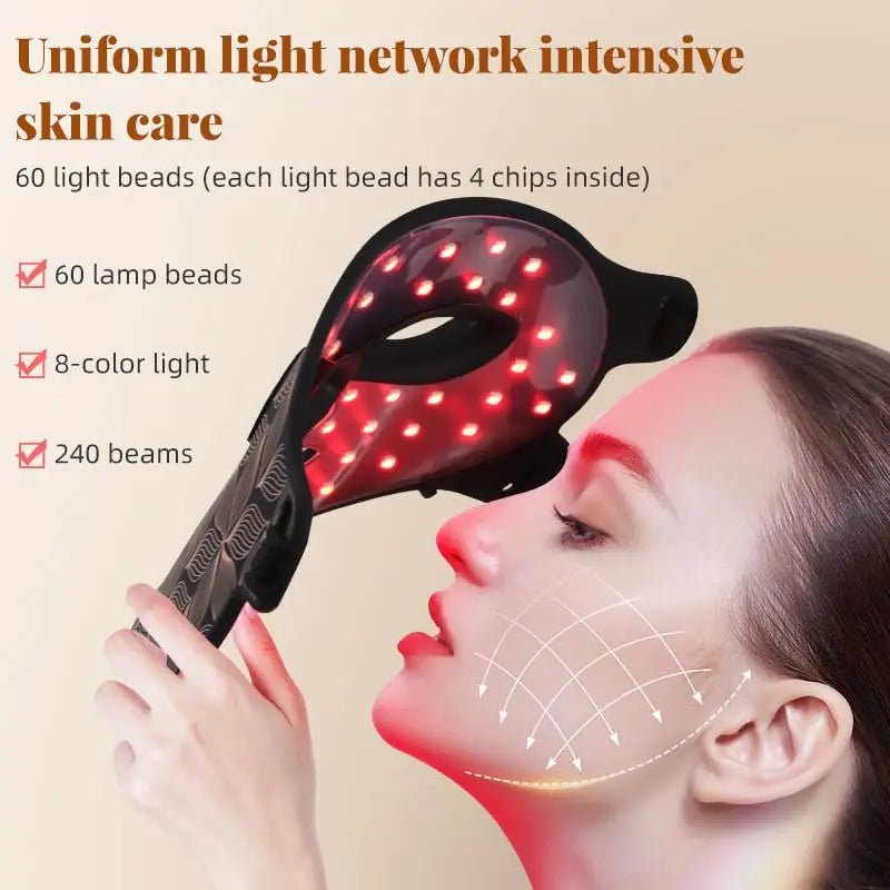Ubilli Silicone Led Face Mask 8 Colors Red Light Therapy Infrared Flexible Soft Mask Led Therapy Anti Aging Advanced Photon Mask - Cozy & Co. Market