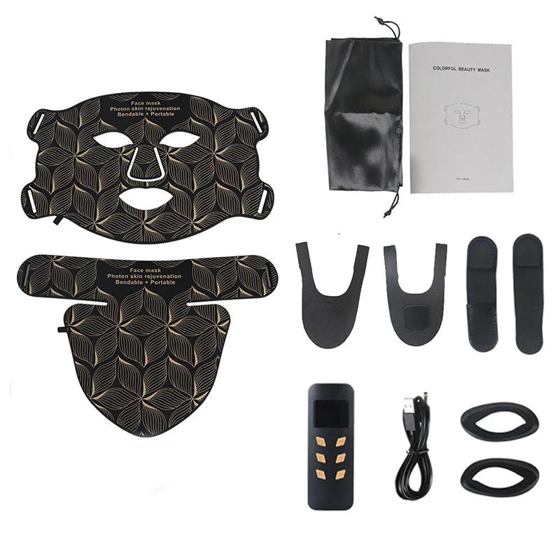 Ubilli Silicone Led Face Mask 8 Colors Red Light Therapy Infrared Flexible Soft Mask Led Therapy Anti Aging Advanced Photon Mask - Cozy & Co. Market