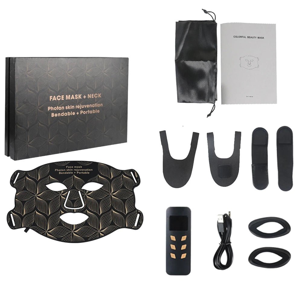 Ubilli Silicone Led Face Mask 8 Colors Red Light Therapy Infrared Flexible Soft Mask Led Therapy Anti Aging Advanced Photon Mask - Cozy & Co. Market
