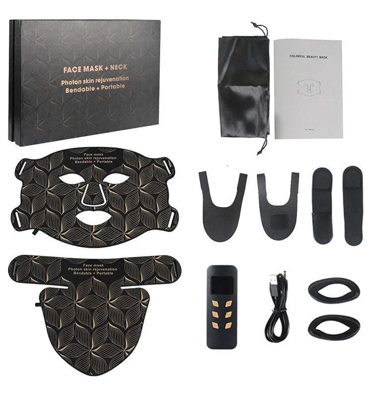 Ubilli Silicone Led Face Mask 8 Colors Red Light Therapy Infrared Flexible Soft Mask Led Therapy Anti Aging Advanced Photon Mask - Cozy & Co. Market