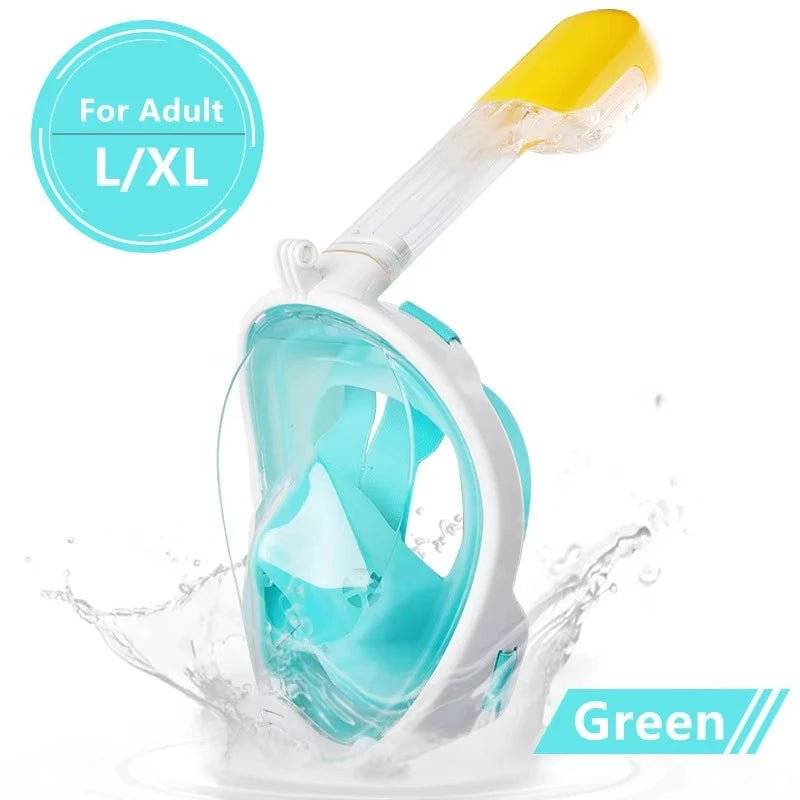 Underwater Scuba Anti Fog XIAOTREE Full Face Diving Mask Snorkeling Respiratory Masks Safe Waterproof Swimming Equipment - Cozy & Co. Market
