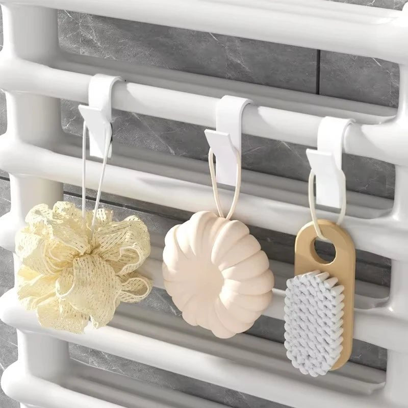 Universal household bathroom door hook, towel rack hanger, heating radiator rail hook clip, storage rack, clothes scarf hook - Cozy & Co. Market