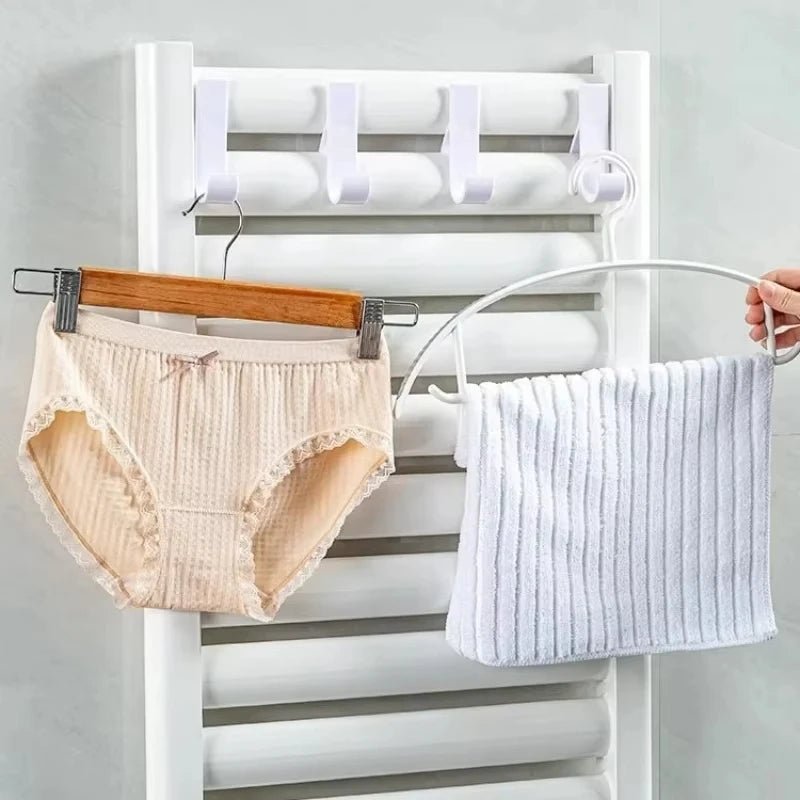 Universal household bathroom door hook, towel rack hanger, heating radiator rail hook clip, storage rack, clothes scarf hook - Cozy & Co. Market