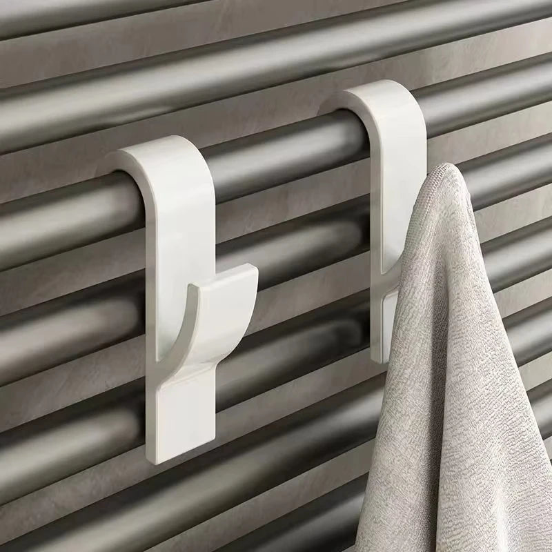 Universal household bathroom door hook, towel rack hanger, heating radiator rail hook clip, storage rack, clothes scarf hook - Cozy & Co. Market