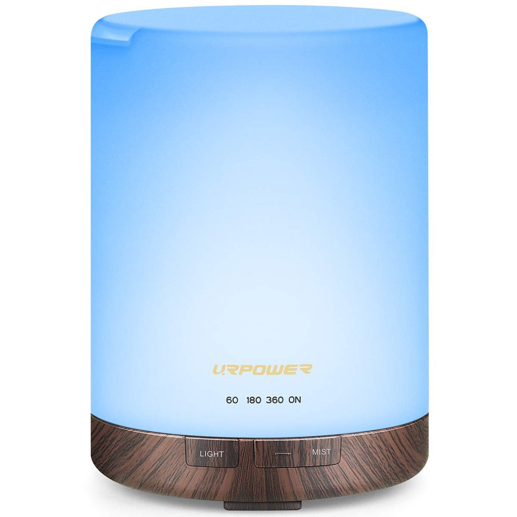 URPOWER 2nd Gen 300ml Aroma Essential Oil Diffuser Night Light Ultrasonic Air Cool Mist Humidifier with AUTO Shut Off and 6-7 Hours Continuous Diffusing and 4 Timer Settings for Home Office Yoga Spa - Cozy & Co. Market