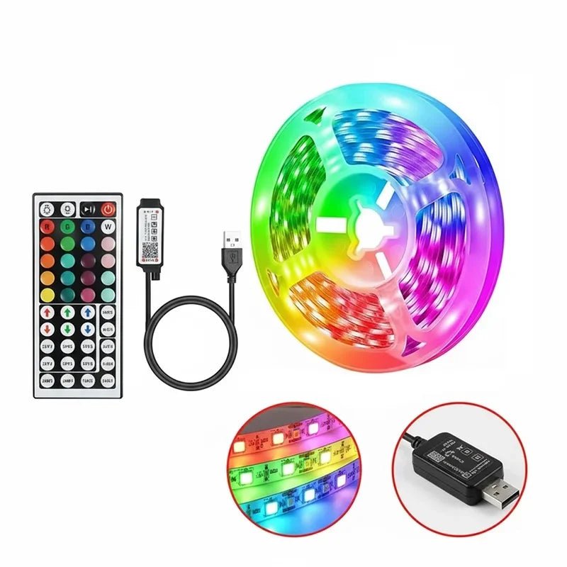 USB LED Strip Lights — TV Backlight & Room Glow Tape (1–5m) - Cozy & Co. Market