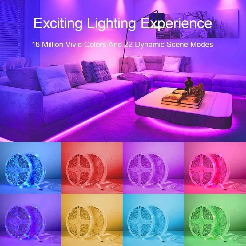 USB LED Strip Lights — TV Backlight & Room Glow Tape (1–5m) - Cozy & Co. Market