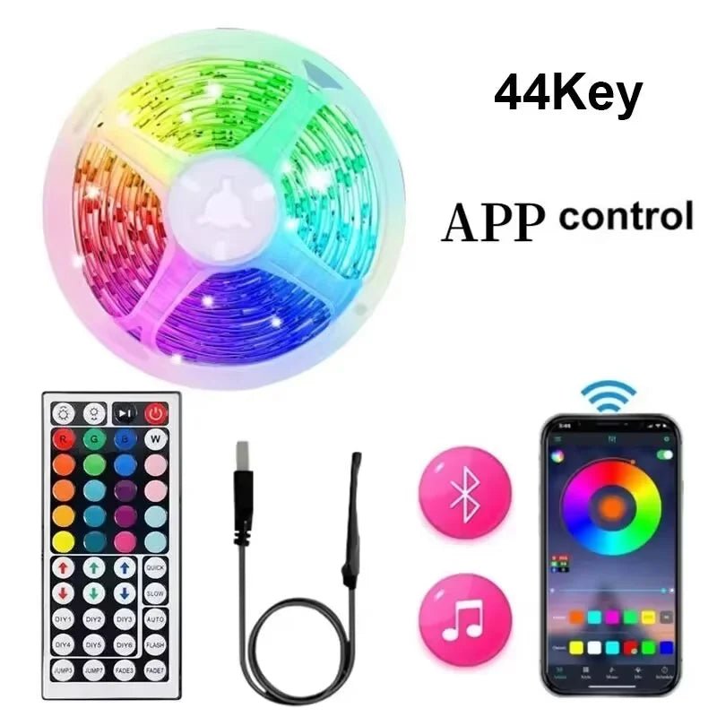 USB LED Strip Lights — TV Backlight & Room Glow Tape (1–5m) - Cozy & Co. Market