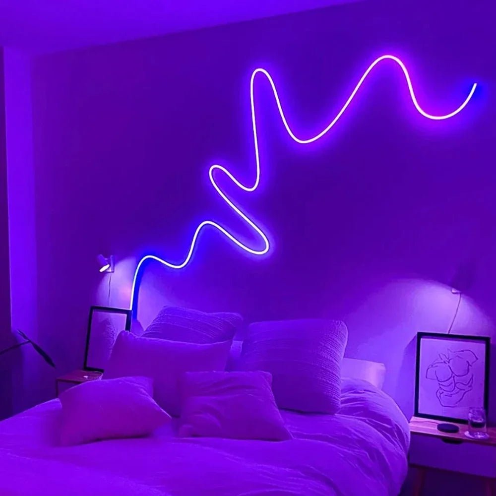 USB RGB LED Neon Rope Lights,Control with Remote,5V Flexible Led Rope Lights,RGB Neon Lights,Gaming Led Neon Strip Lights - Cozy & Co. Market