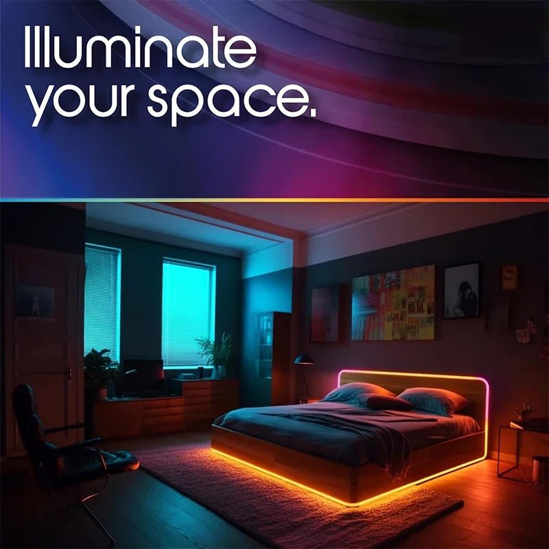 USB RGB LED Neon Rope Lights,Control with Remote,5V Flexible Led Rope Lights,RGB Neon Lights,Gaming Led Neon Strip Lights - Cozy & Co. Market