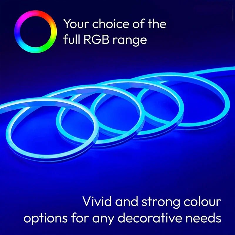 USB RGB LED Neon Rope Lights,Control with Remote,5V Flexible Led Rope Lights,RGB Neon Lights,Gaming Led Neon Strip Lights - Cozy & Co. Market