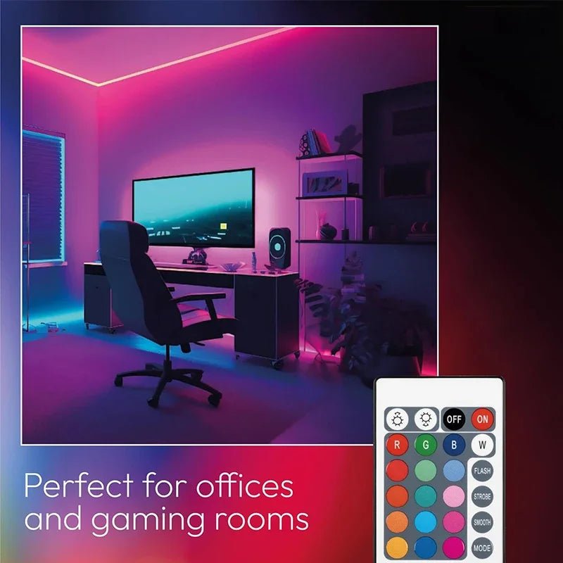 USB RGB LED Neon Rope Lights,Control with Remote,5V Flexible Led Rope Lights,RGB Neon Lights,Gaming Led Neon Strip Lights - Cozy & Co. Market