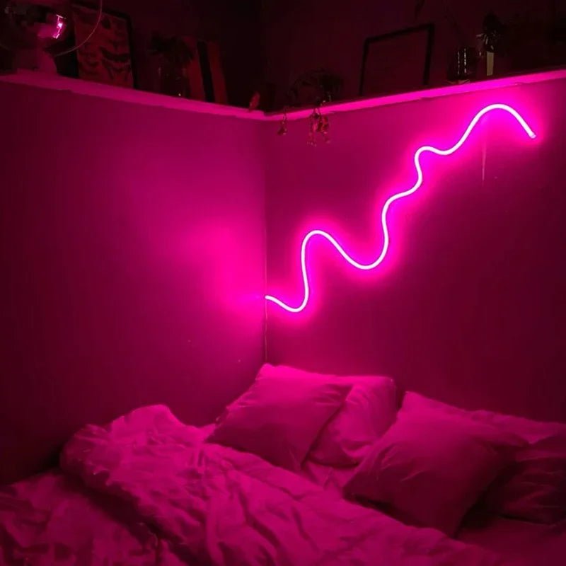 USB RGB LED Neon Rope Lights,Control with Remote,5V Flexible Led Rope Lights,RGB Neon Lights,Gaming Led Neon Strip Lights - Cozy & Co. Market