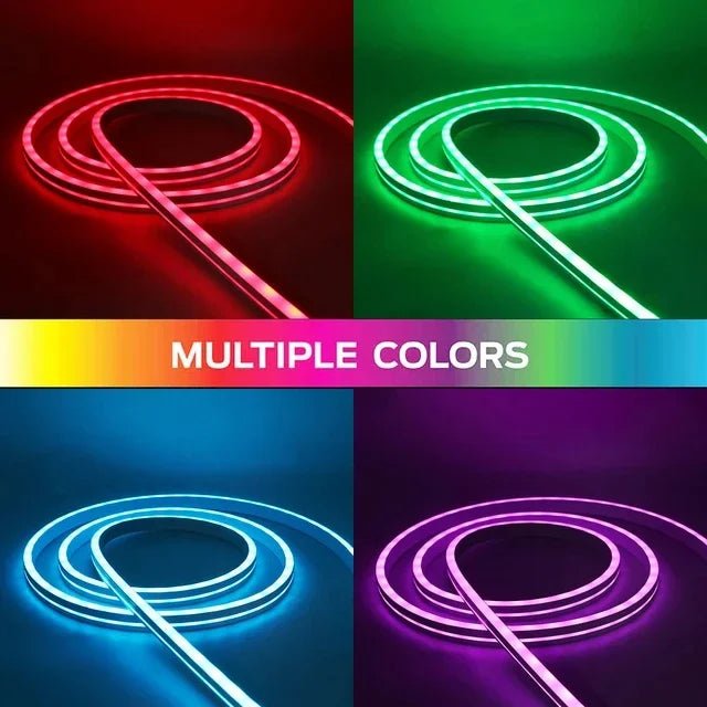 USB RGB LED Neon Rope Lights,Control with Remote,5V Flexible Led Rope Lights,RGB Neon Lights,Gaming Led Neon Strip Lights - Cozy & Co. Market