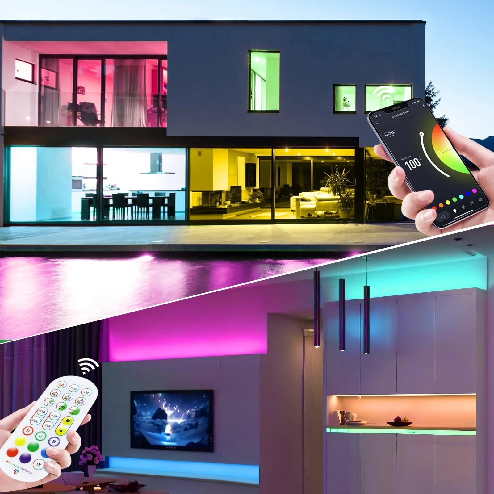 USB RGB Neon LED Strip 1M 2M 3M 5M WiFi 5V RGB Strip Work With Tuya App/Smart Life/Alexa for Game Home Neon Decor Lighting - Cozy & Co. Market