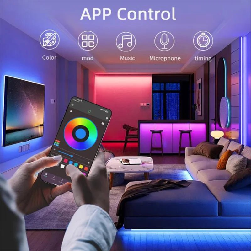 USB RGB Neon LED Strip 1M 2M 3M 5M WiFi 5V RGB Strip Work With Tuya App/Smart Life/Alexa for Game Home Neon Decor Lighting - Cozy & Co. Market