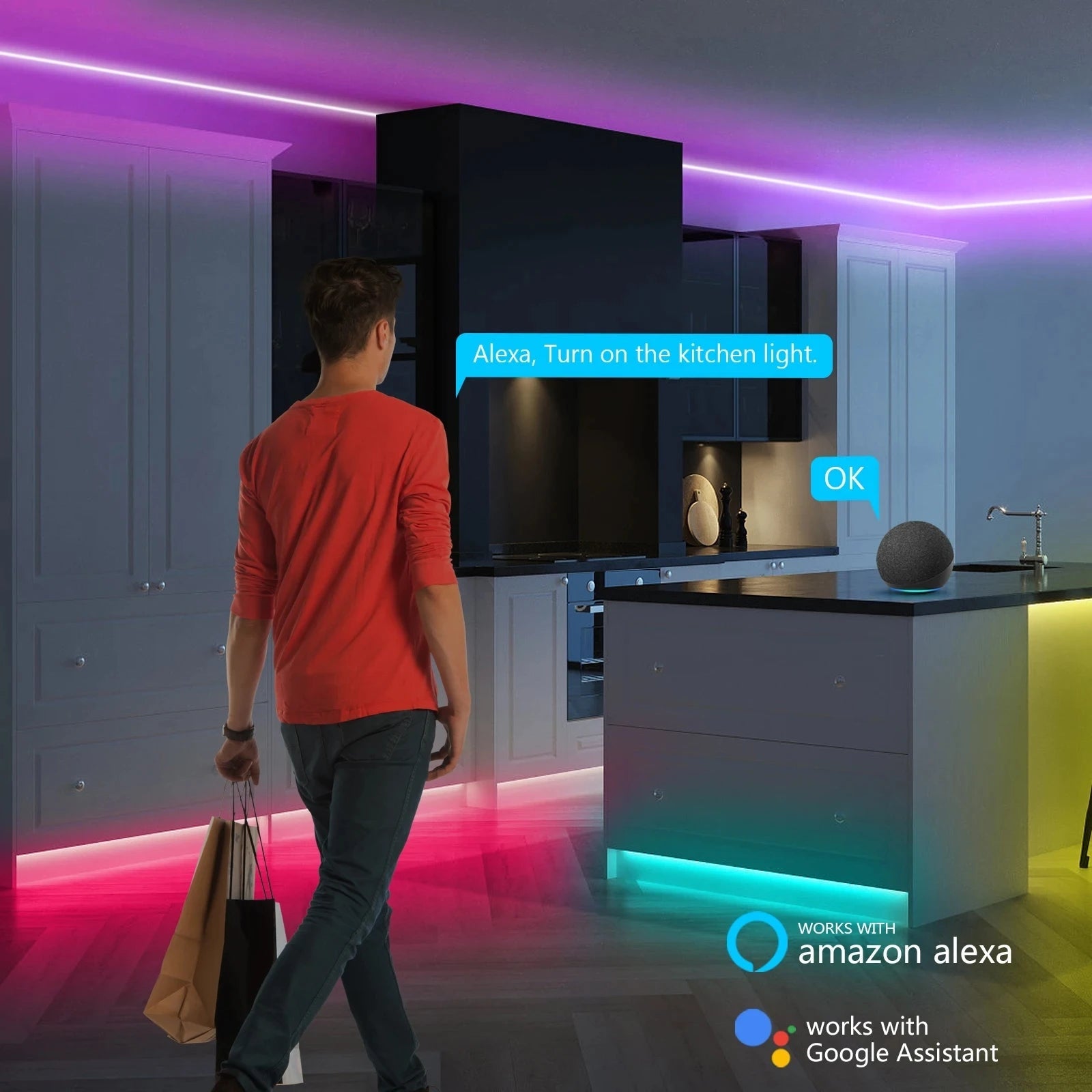 USB RGB Neon LED Strip 1M 2M 3M 5M WiFi 5V RGB Strip Work With Tuya App/Smart Life/Alexa for Game Home Neon Decor Lighting - Cozy & Co. Market