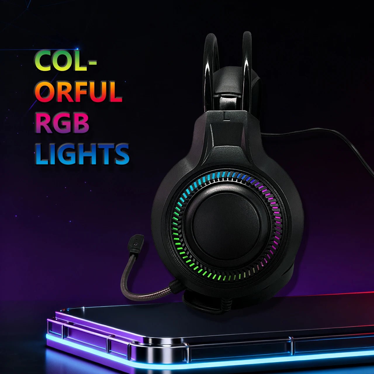 V6S has wired headphones gaming, computer, music Fits online courses, conferences, birthdays. Works with PS4/PS5/Xbox/Switch/ - Cozy & Co. Market