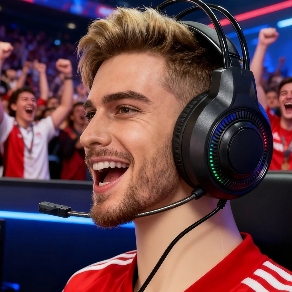 V6S has wired headphones gaming, computer, music Fits online courses, conferences, birthdays. Works with PS4/PS5/Xbox/Switch/ - Cozy & Co. Market