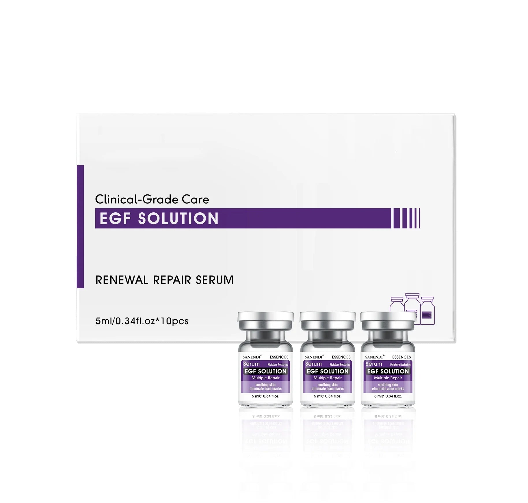 Vitamin C Hyaluronic acid Six Peptide Snail Mucin Facial Serum for Skin Care Apply Dr.Pen ACNE Solution Moisturizing 10Vials - Cozy & Co. Market