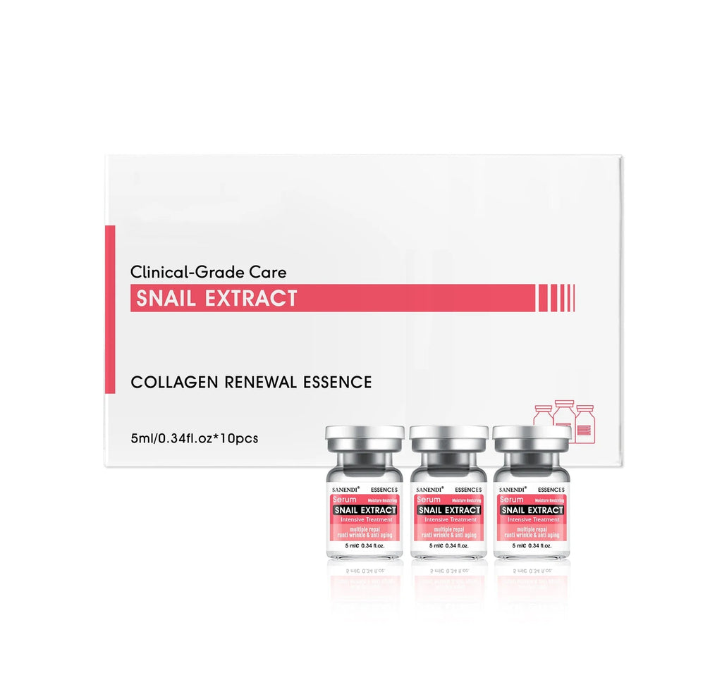 Vitamin C Hyaluronic acid Six Peptide Snail Mucin Facial Serum for Skin Care Apply Dr.Pen ACNE Solution Moisturizing 10Vials - Cozy & Co. Market