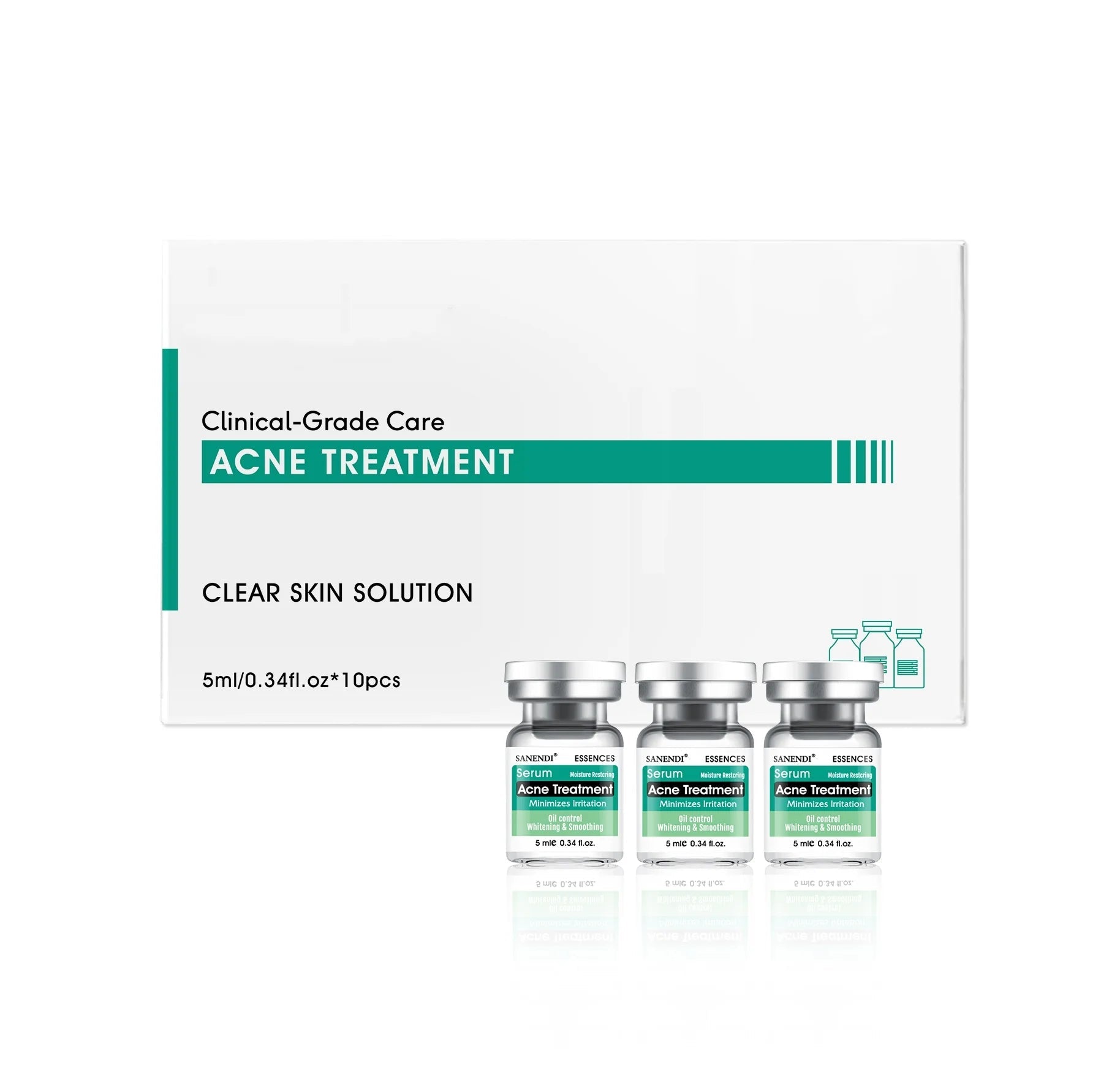 Vitamin C Hyaluronic acid Six Peptide Snail Mucin Facial Serum for Skin Care Apply Dr.Pen ACNE Solution Moisturizing 10Vials - Cozy & Co. Market