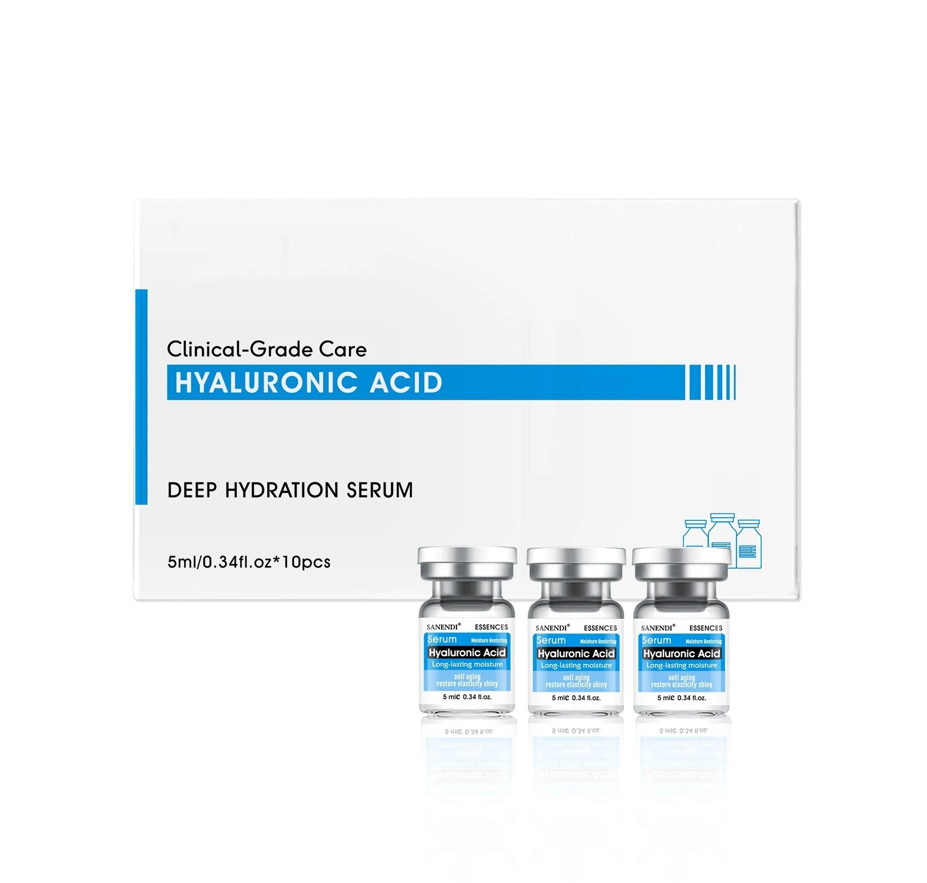 Vitamin C Hyaluronic acid Six Peptide Snail Mucin Facial Serum for Skin Care Apply Dr.Pen ACNE Solution Moisturizing 10Vials - Cozy & Co. Market