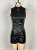 W0533-spring Summer 2026 Fashion Women Ladies Clothing Zipper Sleeveless Sexy Slim Fit Black Jumpsuit Shorts Street Wear - Cozy & Co. Market