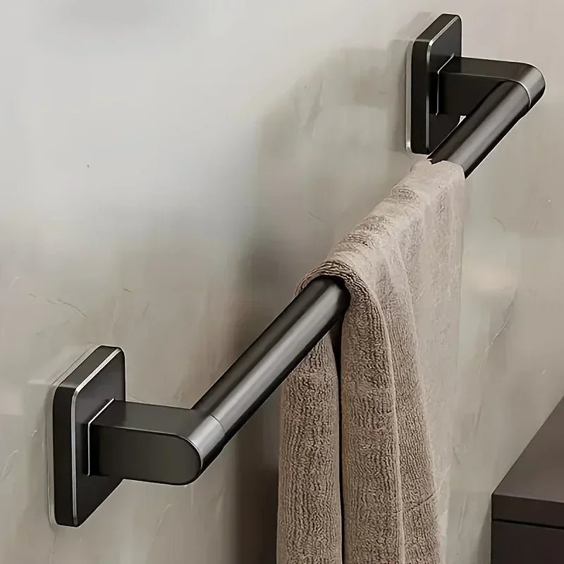 Wall Mounted Towel Rack Bathroom Storage Rack No Drilling Bathroom Horizontal Bar Towel Rack Kitchen Bathroom Accessories - Cozy & Co. Market