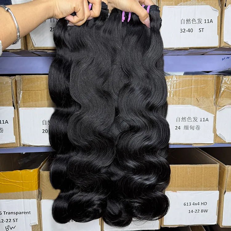 Wholesale Body Wave Bundles Raw Human Hair Extensions Product Cuticle Aligned Vietnamese Body Wave Bundles Human Hair Extension - Cozy & Co. Market