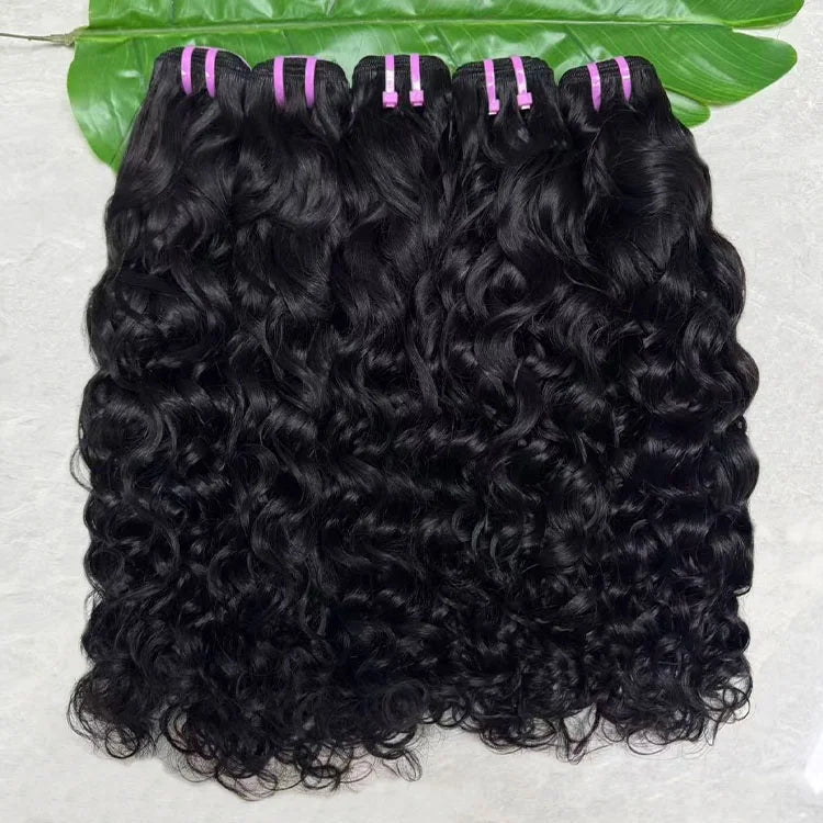 Wholesale Factory Price Raw Natural Wave Bundles Indian Hair 100% Raw Unprocessed Curly Natural Wave - Cozy & Co. Market