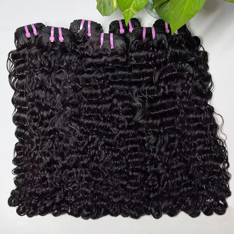 Wholesale Price Raw Burmese Curly Hair Bundles Raw Virgin Hair Vietnamese Burmese Curly Double Drawn Virgin Human Hair Bundles - Cozy & Co. Market
