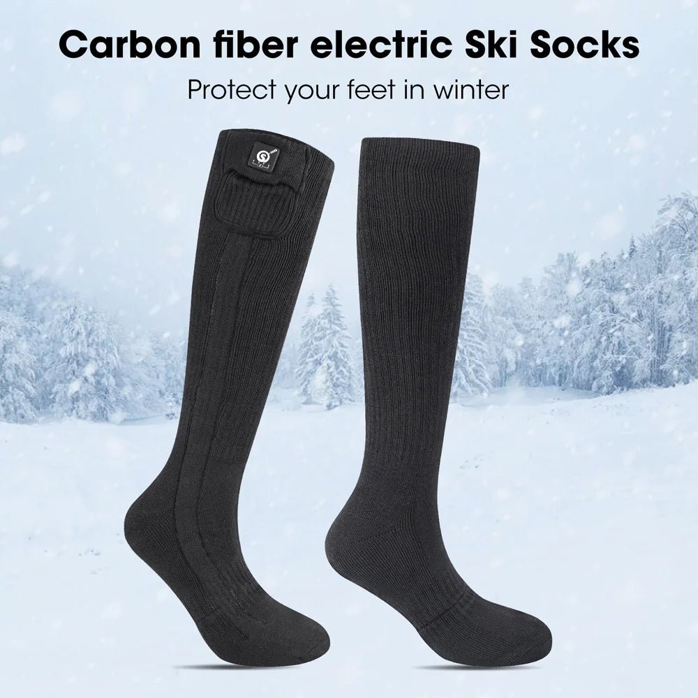 Winter 7.4V 2200MAH Breathable Men Athletic Crew Sports Socks Rechargeable Battery Heated Socks - Cozy & Co. Market