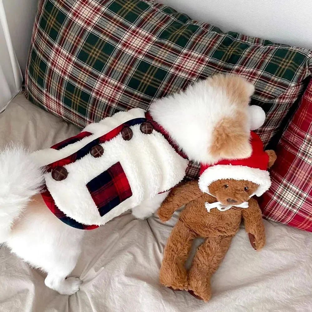 Winter Dog Vest Coat with Scarf — Fleece Jacket for Small & Medium Dogs - Cozy & Co. Market