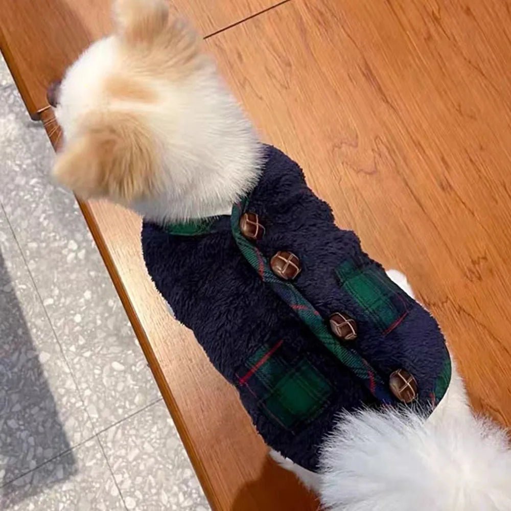 Winter Dog Vest Coat with Scarf — Fleece Jacket for Small & Medium Dogs - Cozy & Co. Market