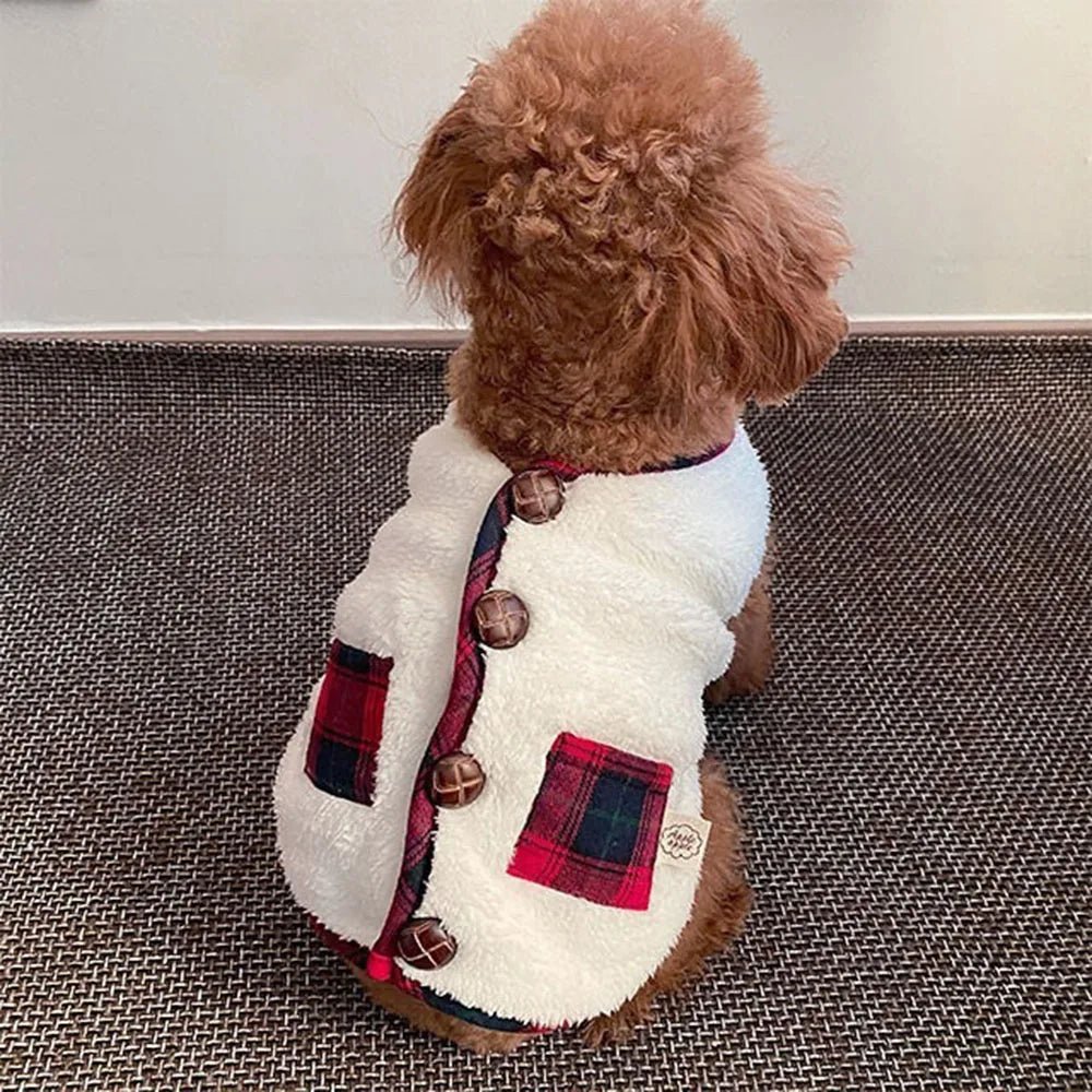 Winter Dog Vest Coat with Scarf — Fleece Jacket for Small & Medium Dogs - Cozy & Co. Market