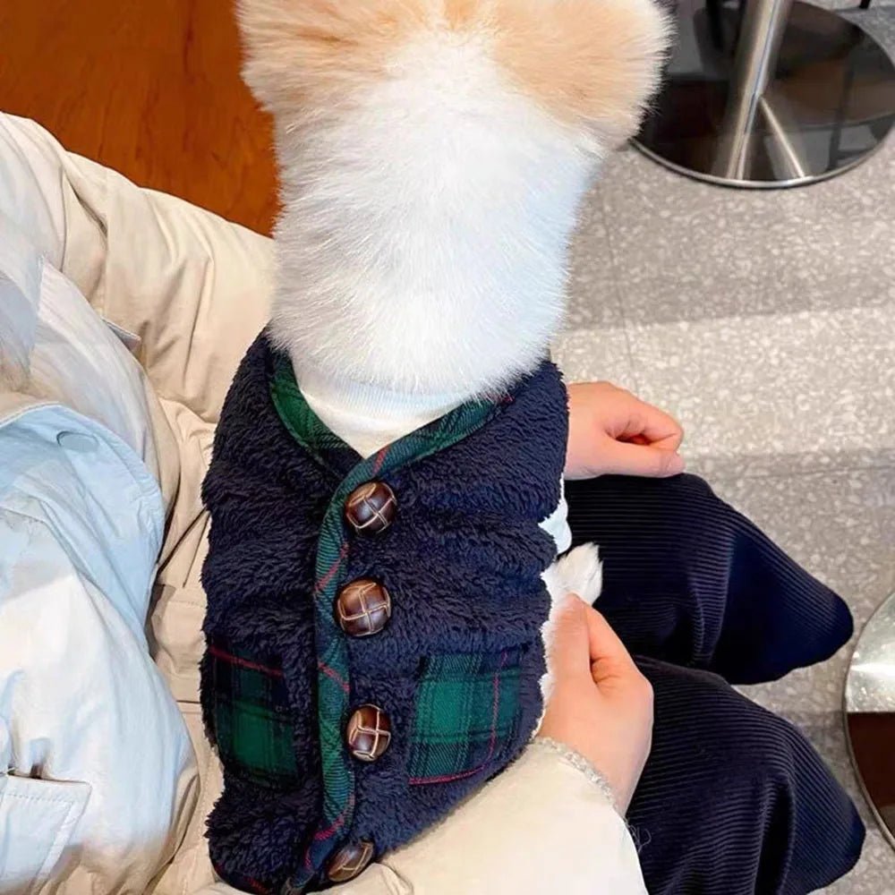 Winter Dog Vest Coat with Scarf — Fleece Jacket for Small & Medium Dogs - Cozy & Co. Market